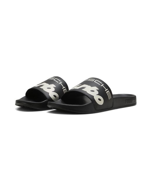 PUMA Black Porsche Legacy Leadcat 2.0 Slide Sandals for men