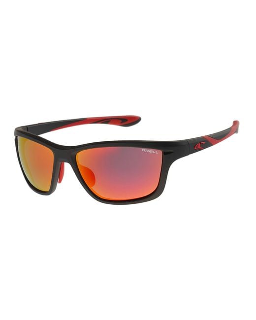 O'neill Sportswear Oneill Ons-9056-20 Sunglasses 104p Matte Black Rubberised/red With Polarised Red Mirror Lenses for men