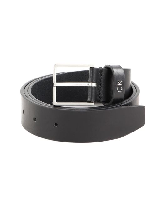 Cintura Uomo Formal Belt 3.5 cm Cintura in Pelle di Calvin Klein in Black