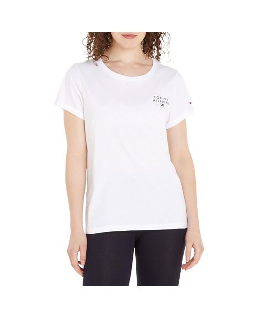 Tommy Hilfiger White Logo Lounge T-shirt