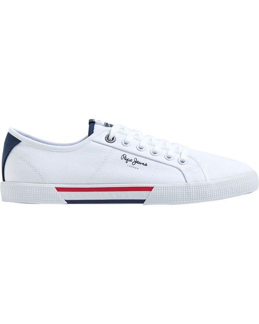 Pepe Jeans Basic Turnschuhe Brady weiß in White für Herren