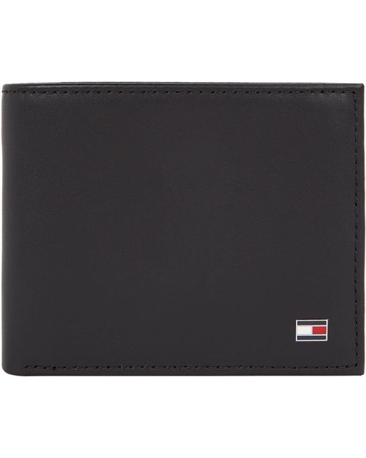 Cartera plegable pequeña Tommy Hilfiger de hombre de color Brown