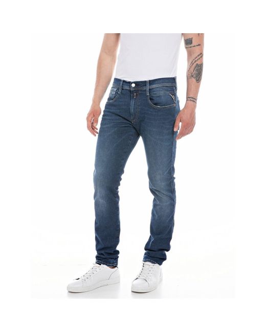 Replay Hyperflex re verwendet anbass slim tapered jeans in Blue für Herren