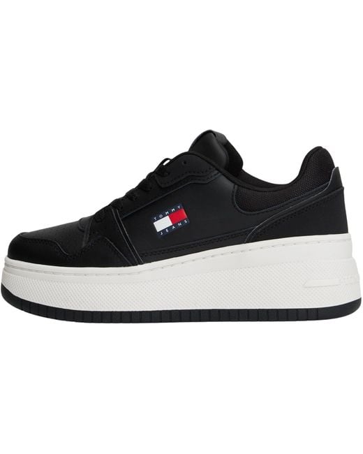 Tommy Hilfiger Black Tjw Retro Basket Flatform En0En02860 Low Top