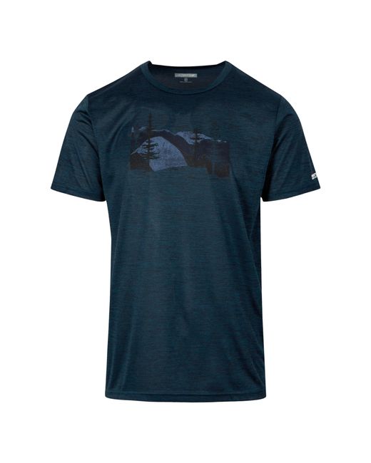 Regatta Blue S Fingal Viii Quick Drying Short Sleeve T Shirt for men