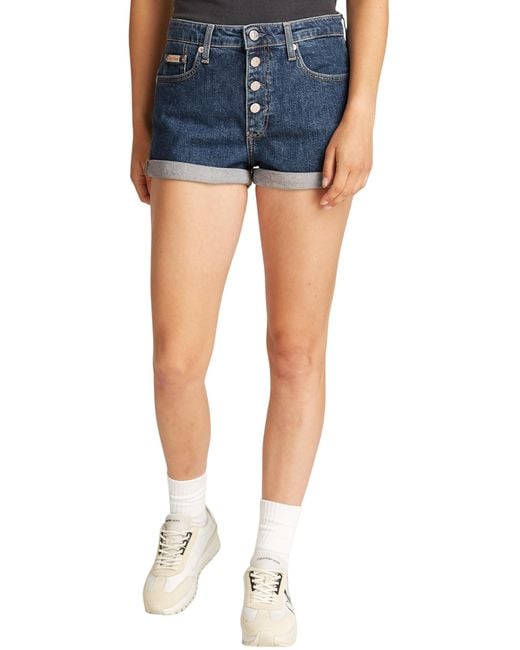 Calvin Klein Ck Jeans 90s Denim Short J20j225512 in het Blue