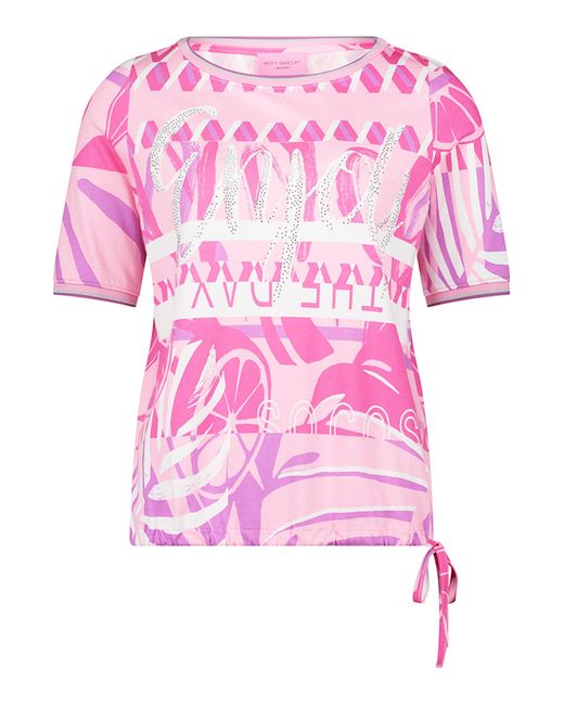 Betty Barclay Pink Casual-Shirt mit Tunnelzug Rosé/White,48