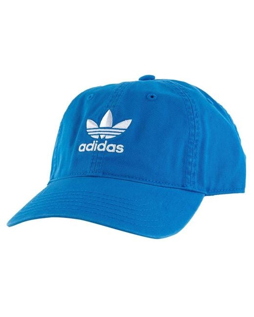 Adidas Originals Relaxed Strapback Hat Blue for men