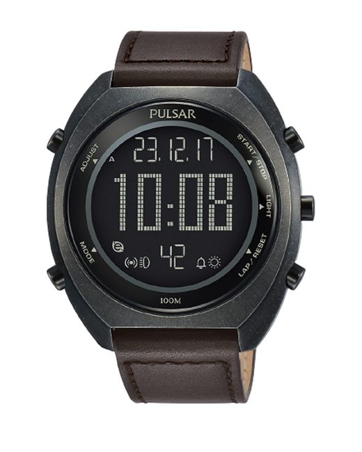 PULSAR Orologio Digitale Quarzo Uomo con Cinturino in Pelle P5A029X1 da Uomo  di Seiko in Marrone | Lyst