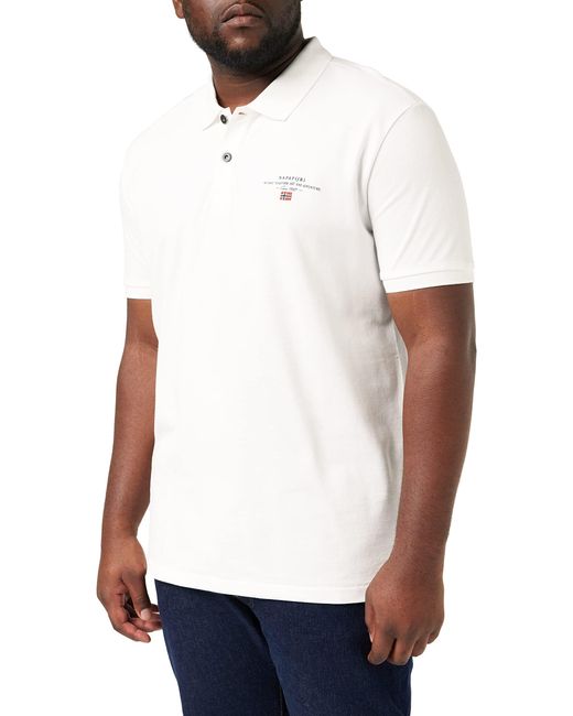 Napapijri White Elbas Ss 4 Polo Shirt for men