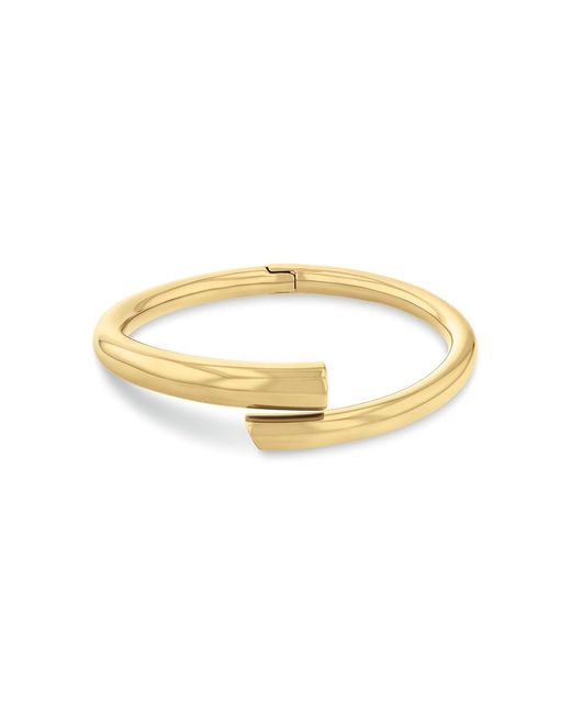 Calvin Klein Metallic Women's Ck Spiral Collection Bangle Bracelet In Yellow Gold - 35000763