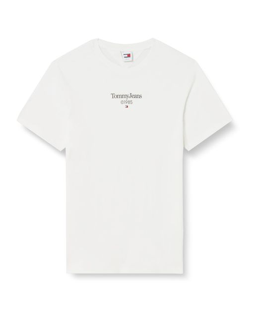 Tommy Hilfiger White Short-sleeve T-shirt Slim Crew Neck for men