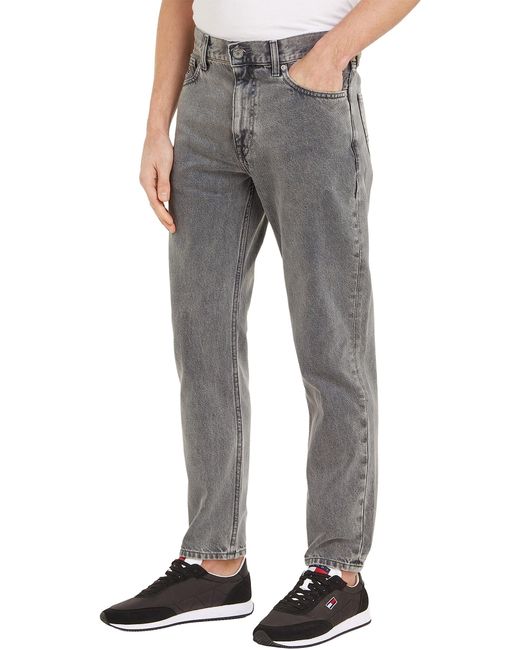 Jeans Uomo Dad Jean Regular Tapered Dad-Fit di Tommy Hilfiger in Gray da Uomo
