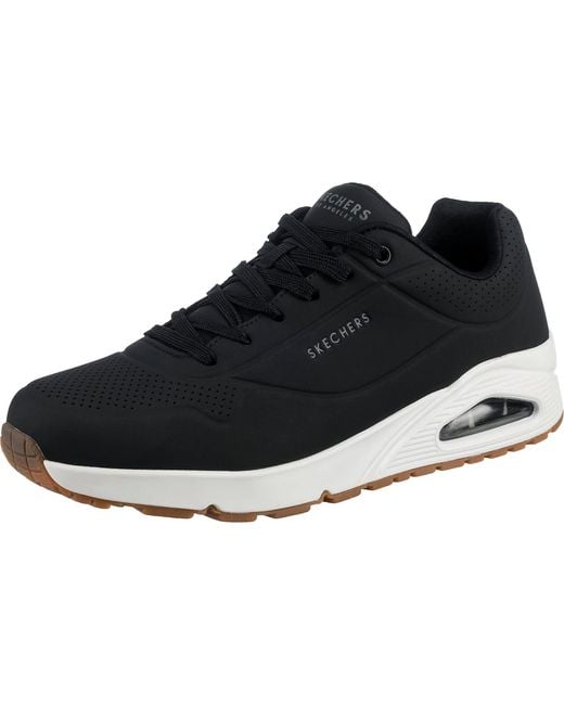 Skechers Black Uno Stand On Air Oxford for men