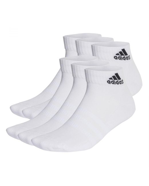 Cushioned Sportswear Ankle 6 Pairs di Adidas Originals in White