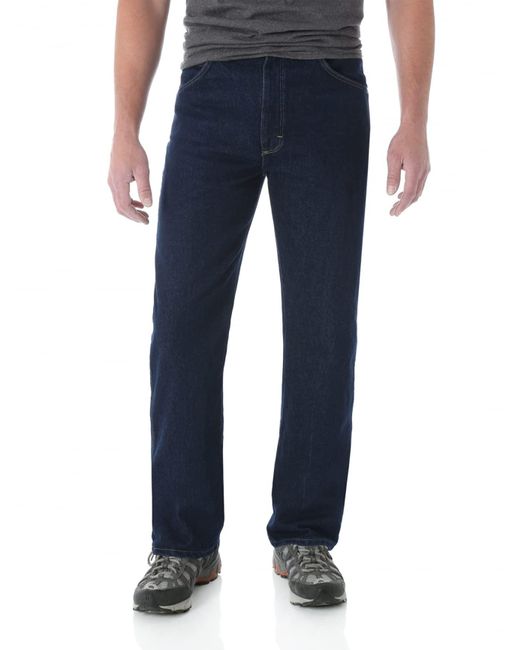 Wrangler Blue Mens Classic Fit Jeans for men
