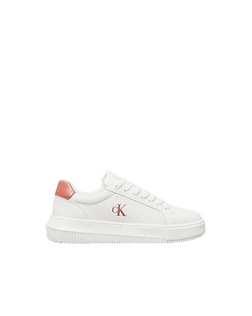 Calvin Klein D Cupsole Sneakers Voor in het White