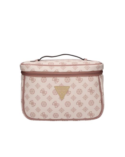 Wilder Toiletry Train Case Light Nude di Guess in Pink