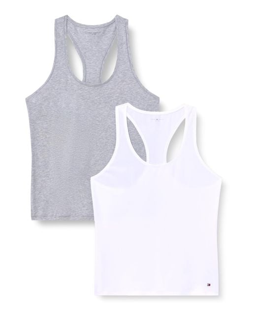 Tommy Hilfiger 2 Pack Tank Top Uw0uw05748 in het White