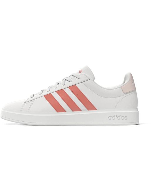 Adidas Pink 's Grand Court 2.0 Tennis Shoe