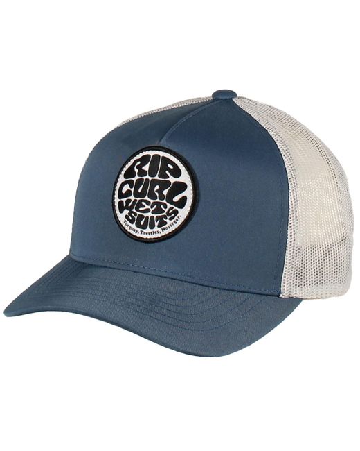 Rip Curl Blue Wetsuit Icon Trucker Cap One Size for men