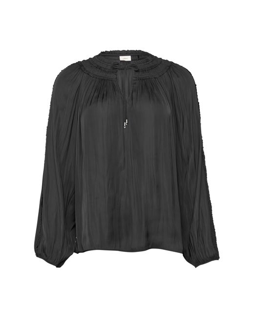 S.oliver Black Tunika-Bluse mit Rüschen-Details schwarz 44