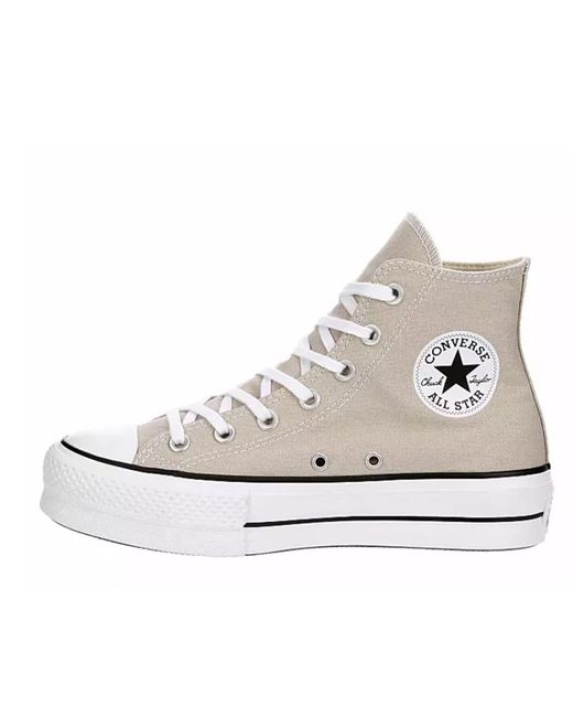 Converse White Chuck Taylor Lift All Star High Top Sneakers