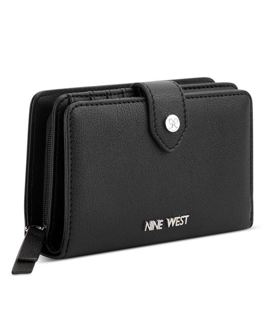 Nine West Black Norah Slg French Wallet