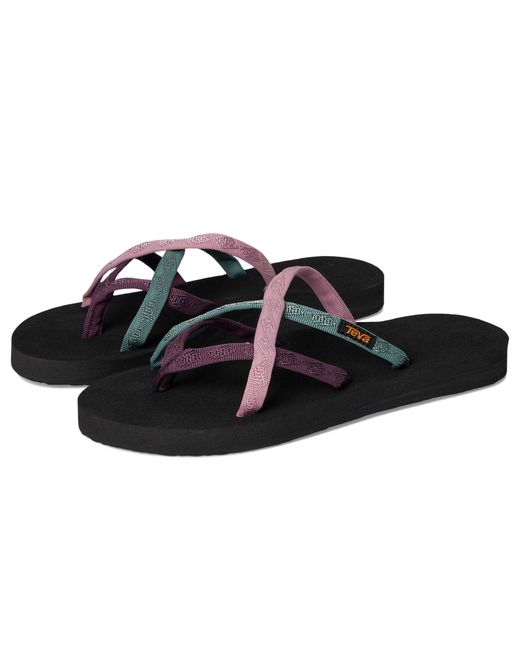 Teva Black Olowahu Sandals 6 B