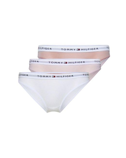 Tommy Hilfiger White 3 Pack Mesh Bikini Uw0uw05531