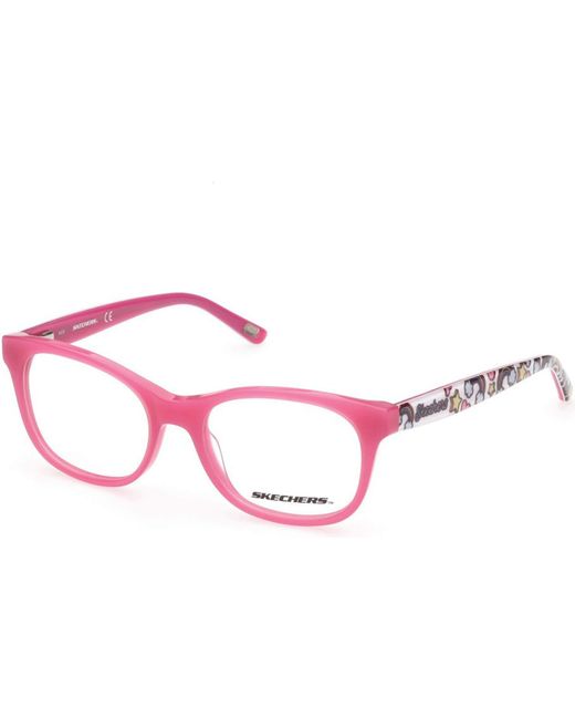 Skechers Black Eyeglasses Se 1646 072 Shiny Pink