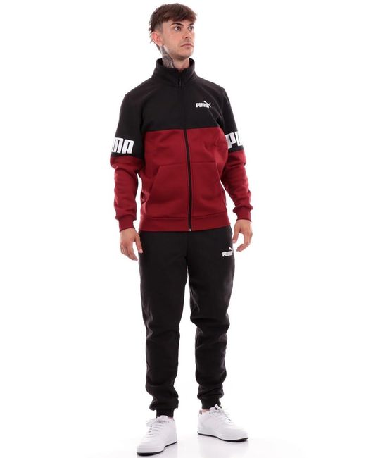 Tuta da Uomo Power Colorblock Rossa Taglia M Codice 670038-13 di PUMA in Red da Uomo