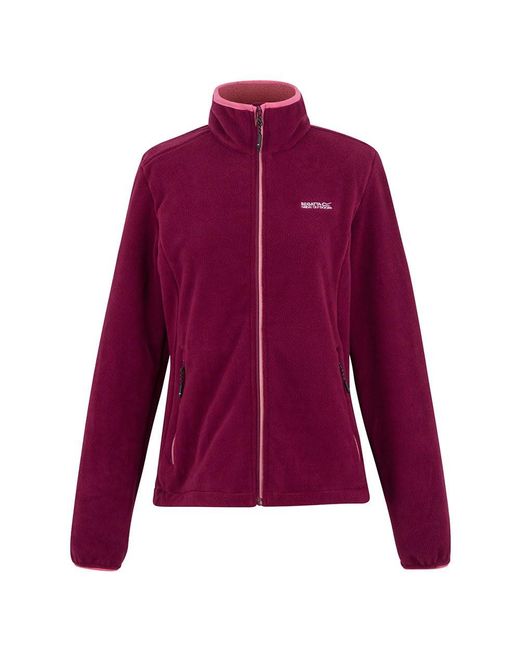 Regatta Purple Floreo IV mit durchgehendem Reißverschluss Fleece antipilling Winter Jacke warm Top Layer