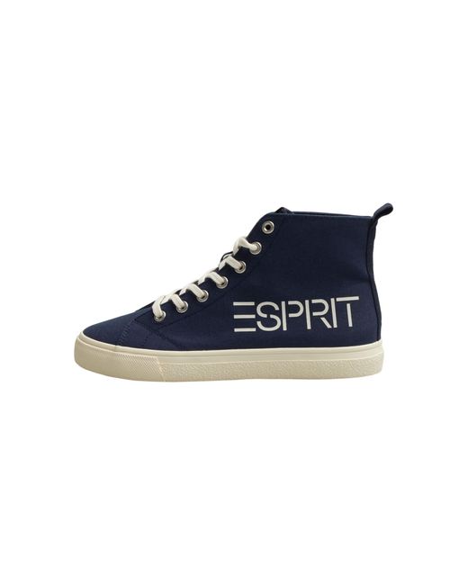 Esprit High Lace-up Sneakers in het Blue