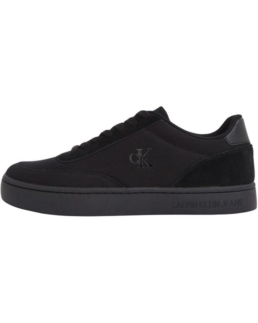 Uomo Sneakers con Suola Preformata Classic Low Canvas Profilo Basso di Calvin Klein in Black da Uomo