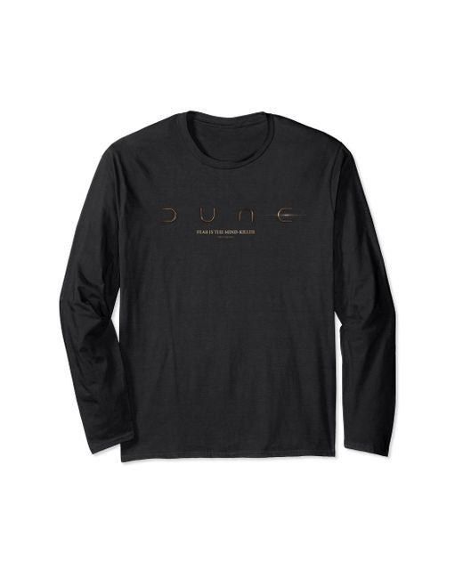 Dune Black Dune Fear Is The Mind Killer Logo Long Sleeve T-shirt
