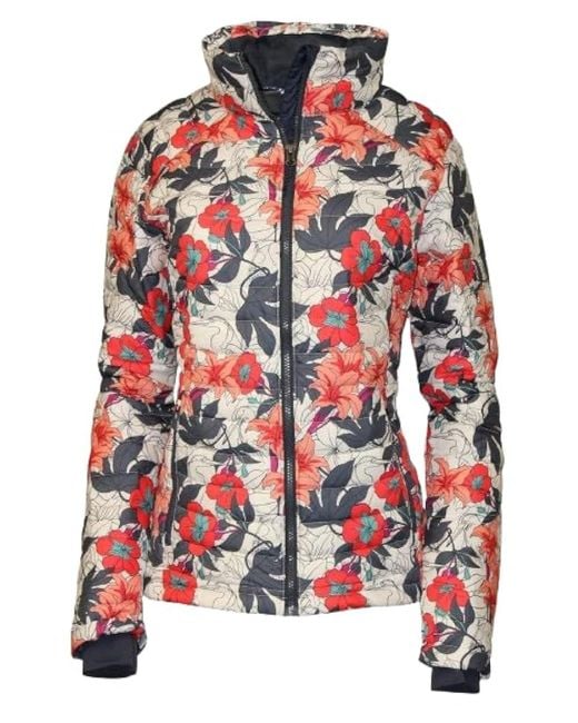 Columbia Red White Out Ll Omni Heat Jacket Puffer