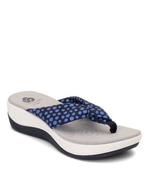 Clarks Blue Arla Glison Flip Flop