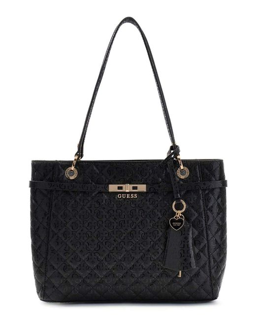 Sac à épaule Idra Noel Tote Bag Black noir Guess