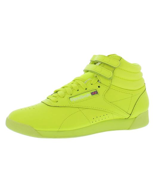 Reebok Yellow Freestyle Hi High Top Sneaker