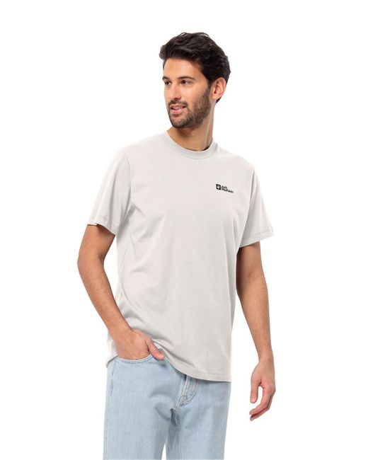 Jack Wolfskin White Essential T M T-shirt for men