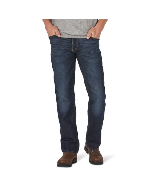 Lee Jeans Blue Modern Series Extreme Motion Regular Fit Bootcut Jean for men