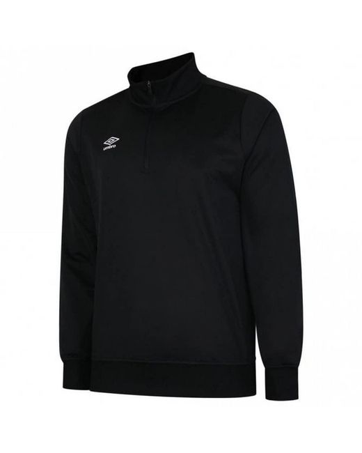 Umbro Black S Club Essential Half Zip Sweatshirt for men