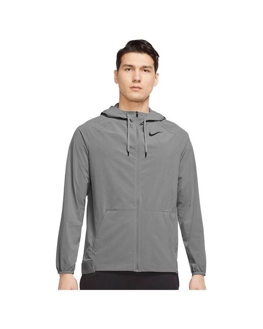 Nike Gray Pro Dri-fit Flex Vent Max Jacket for men