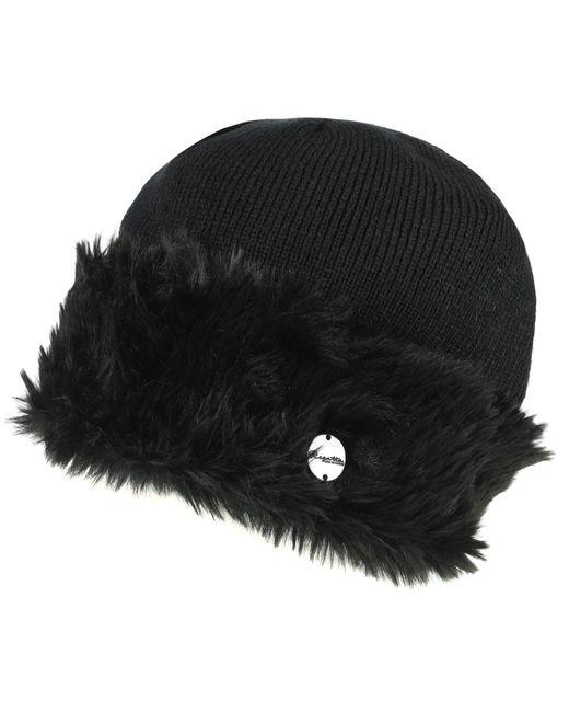 ladies black beanie hat