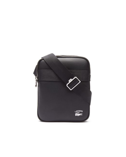 Lacoste Contrast Branded Crossover Bag in Black for Men | Lyst UK