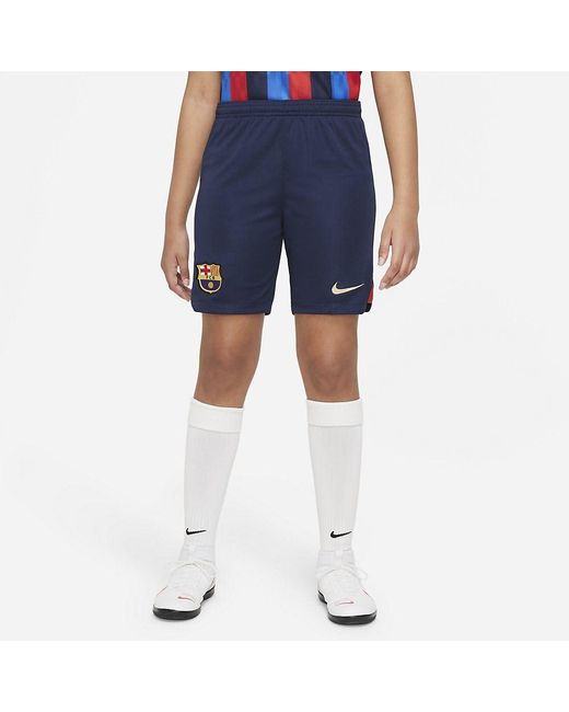 Nike Fc Barcelona Broek Merk Fcb Y Nk Df Stad Short Hm in het Blue
