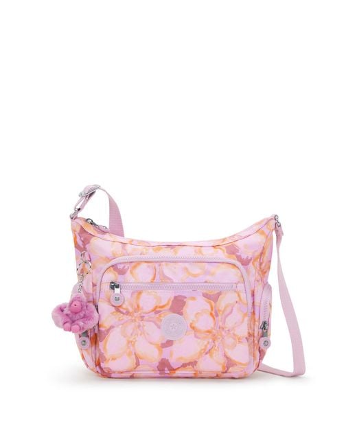 Kipling Pink Crossbody Bag Gabb S Floral Powder Medium