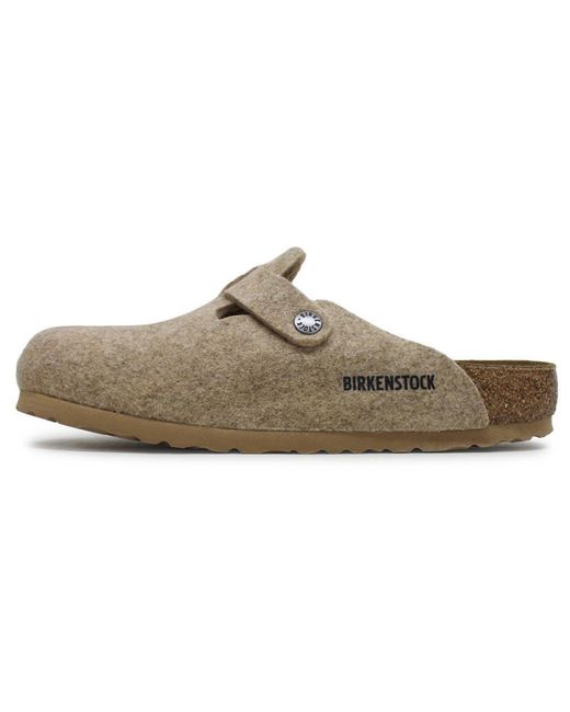 Birkenstock Gray Boston Bs Wool Felt Sandcastle Sandals 5.5 Uk