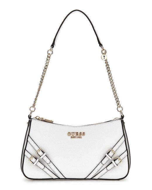 BRAMINA Top Zip Shoulder di Guess in Metallic